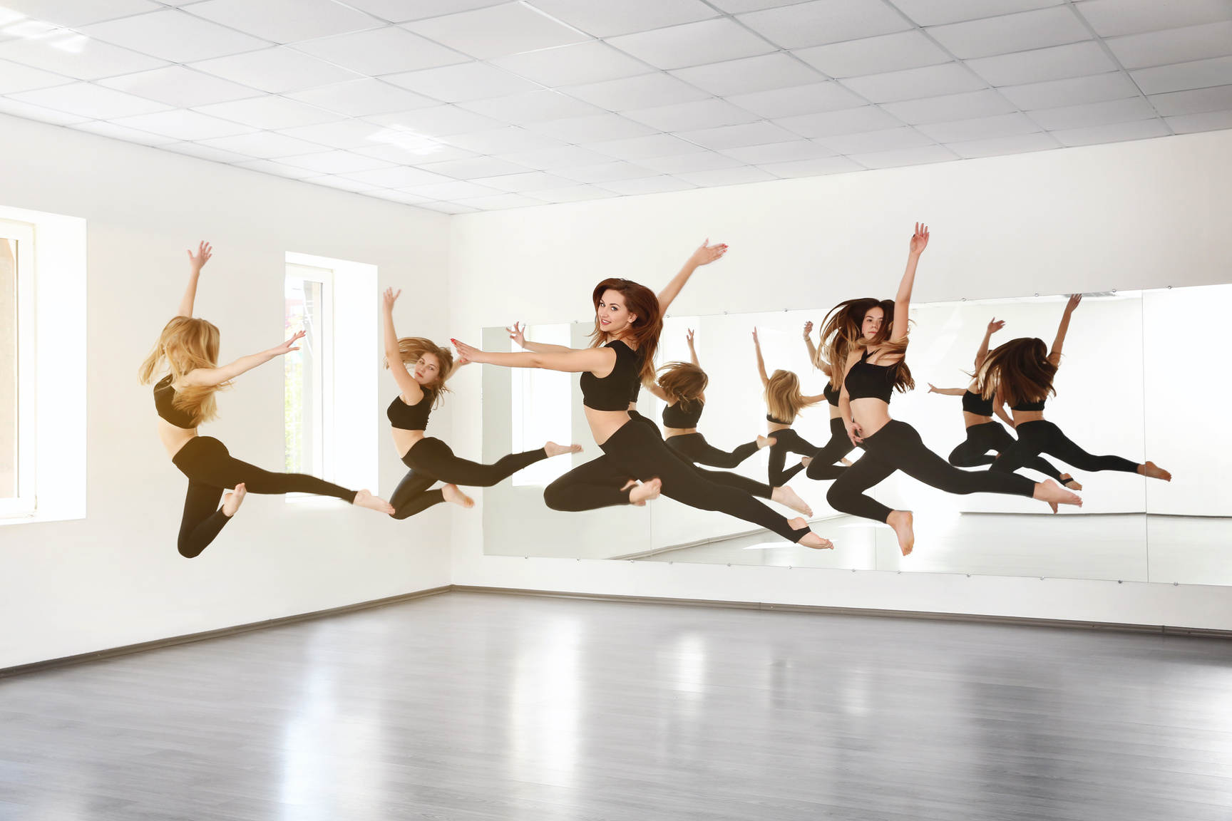 Group of Young Dancers in Studio